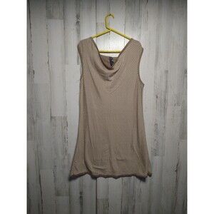 Merrell Women's XL BEIGE MOEN STRIPED Finley Reversible Dress vanilla cream